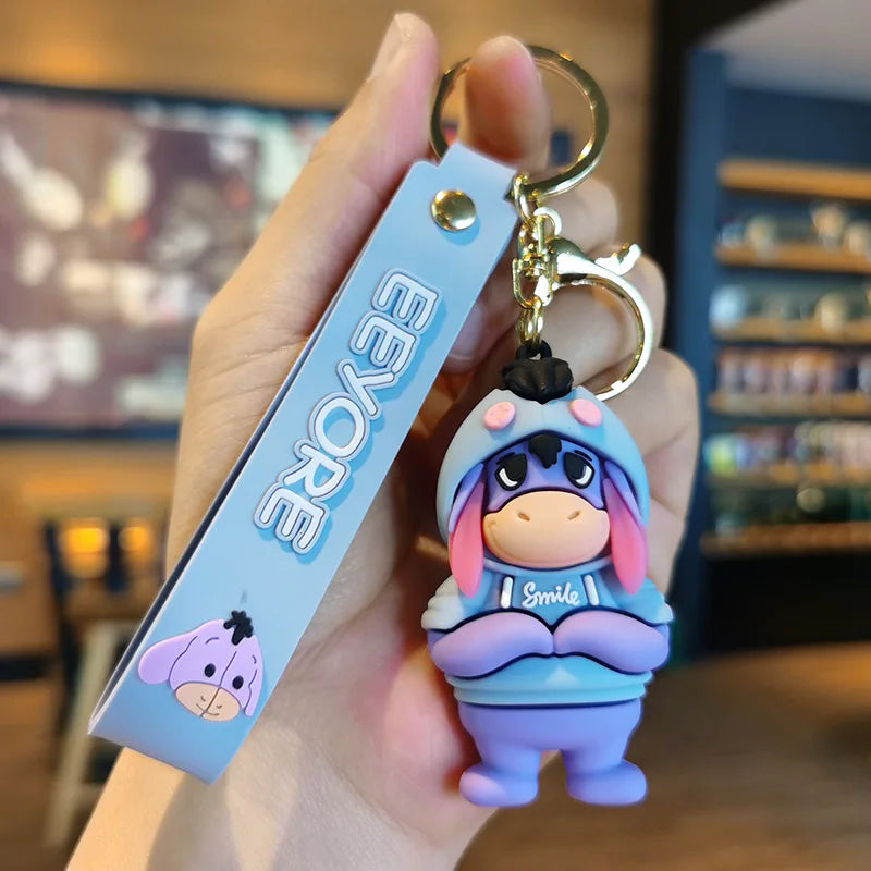 Disney Stitch Keychain - Cute Lilo & Stitch Keyrings, Durable Anime Keychains for Women Men Kids, Multi-Color Gift