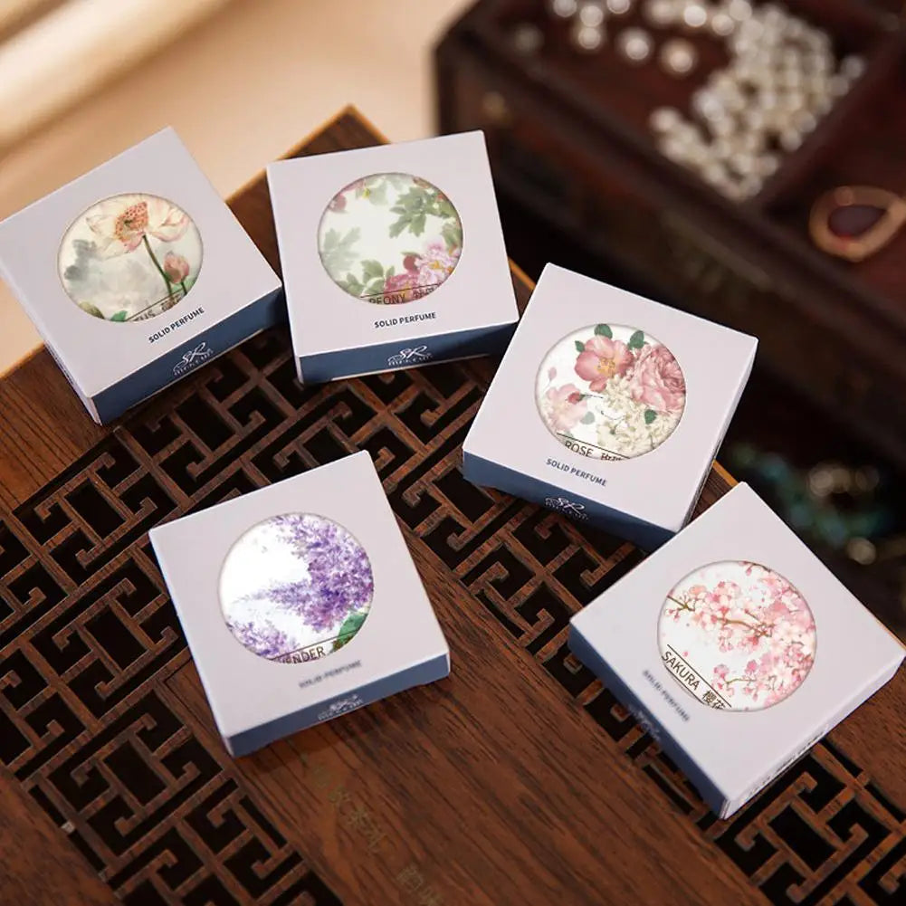 New Solid Perfume For Women Portable Balm Long-lasting Fragrances Fresh Elegant Female Perfumes Body Aroma Women Girl Gifts