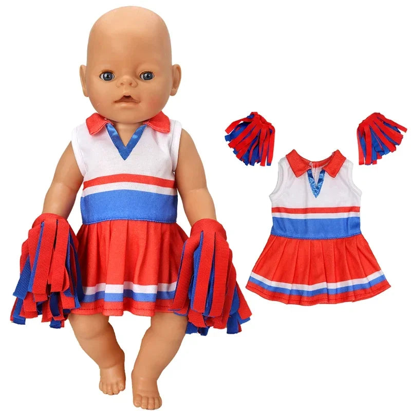 Reborn Baby Doll Clothes 40 cm Hat Set For Baby Dolls Rompers Toys Outwear Children Girl Gifts
