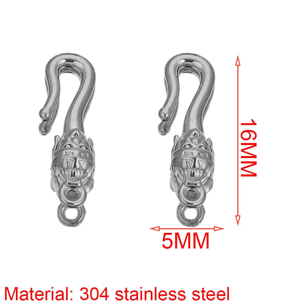 10pcs Lot Stainless Steel S Gold Jewelry Making Clasps Hooks Fasteners Connectors for Bracelet Nacklace Jewelry Making Materials